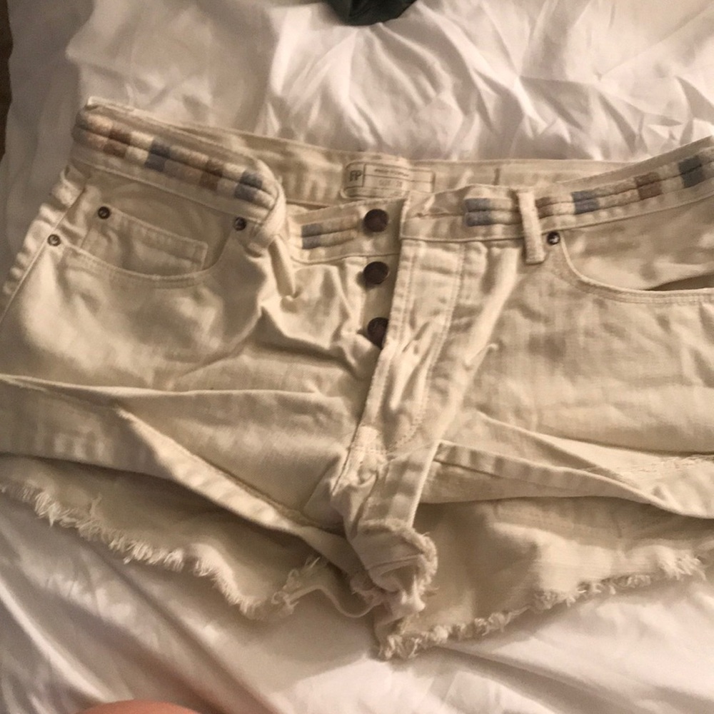 Free people white shorts